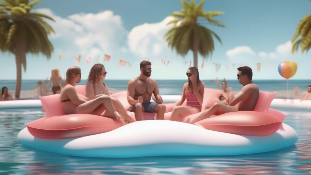 Floating Party Islands: Your Next Pool Party Essential