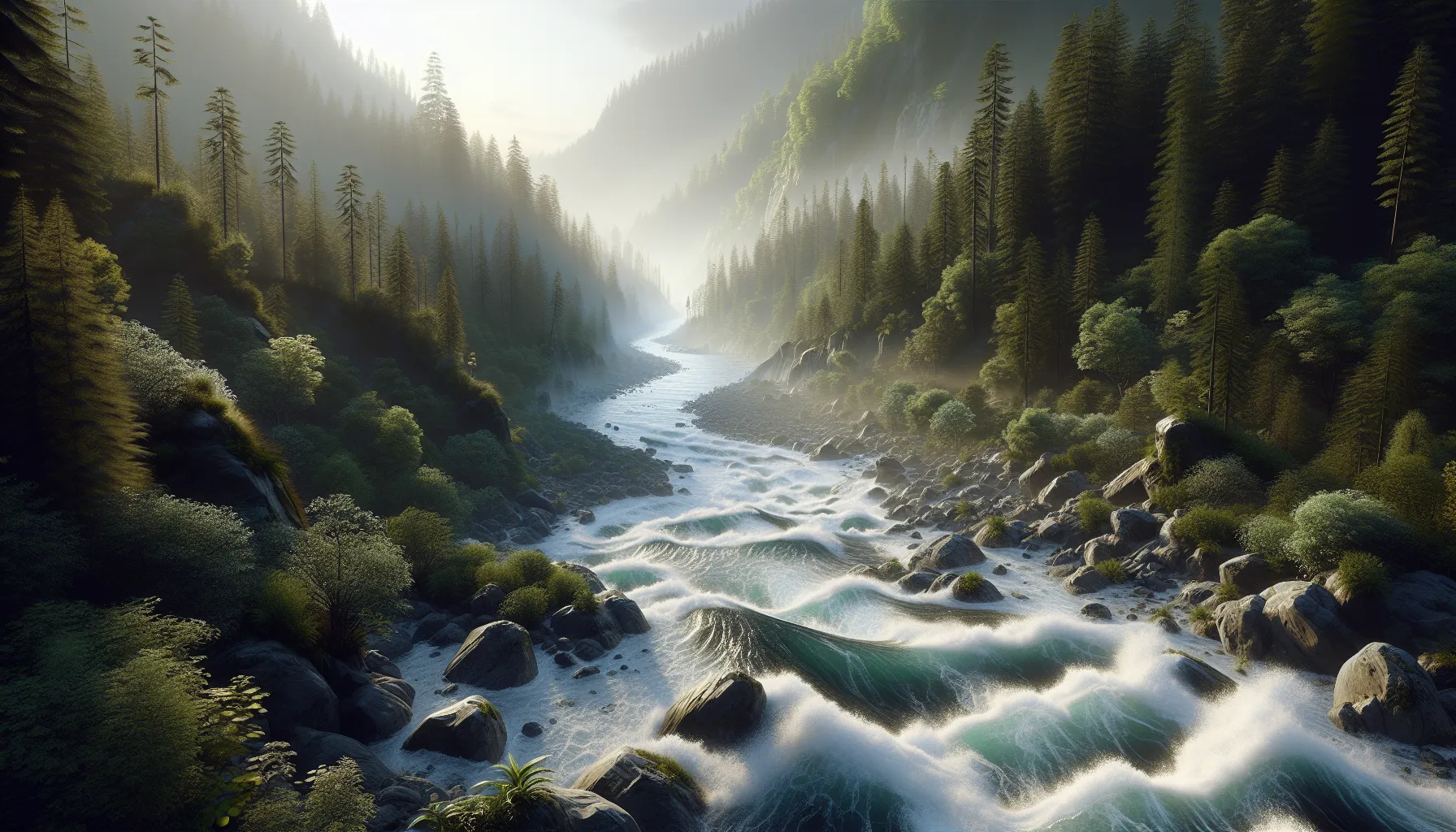 The Rush of White-Water Paddle Throughing